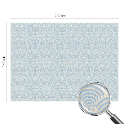 Vinilo para ventanas motivo vitral olas japonesas