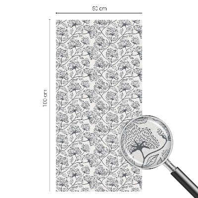 Vinilo para cristales opaco decorativo motivo botánico