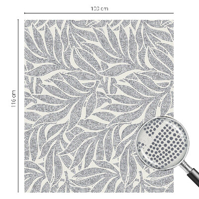 Vinilo ventana privacidad Gotas de hojas