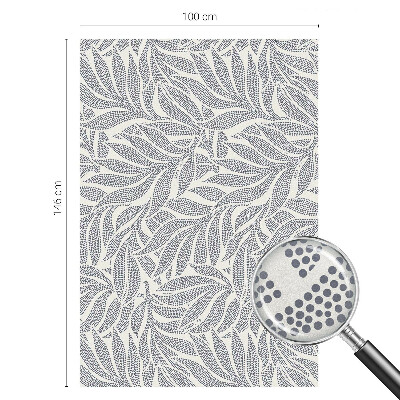 Vinilo ventana privacidad Gotas de hojas