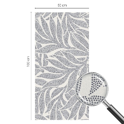 Vinilo ventana privacidad Gotas de hojas