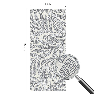 Vinilo ventana privacidad Gotas de hojas