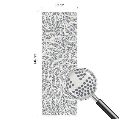 Vinilo ventana privacidad Gotas de hojas