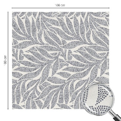 Vinilo ventana privacidad Gotas de hojas