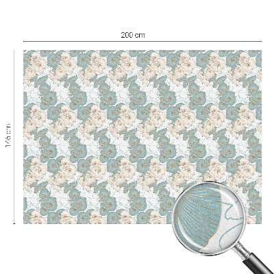 Vinilo decorativo adhesivo para cristales flores delicadas