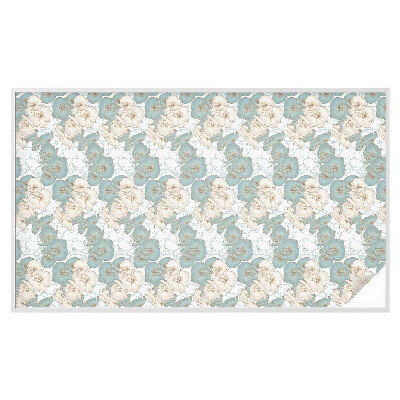 Vinilo decorativo adhesivo para cristales flores delicadas