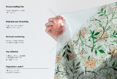 Vinilo para cristales efecto vitral Patrón floral