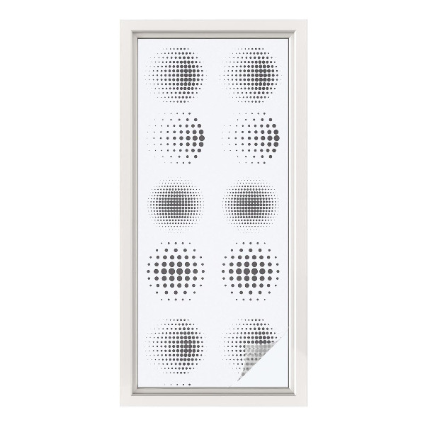 Vinilo decorativo adhesivo para cristales Círculos punteados