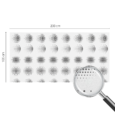 Vinilo decorativo adhesivo para cristales Círculos punteados