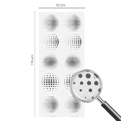 Vinilo decorativo adhesivo para cristales Círculos punteados