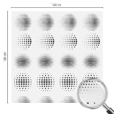 Vinilo decorativo adhesivo para cristales Círculos punteados