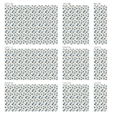 Vinilo para ventanas motivo vitral flores azules