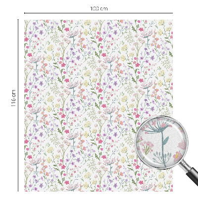 Vinilo para cristales opaco decorativo Prado florido