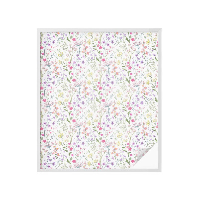 Vinilo para cristales opaco decorativo Prado florido
