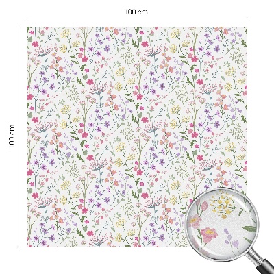 Vinilo para cristales opaco decorativo Prado florido