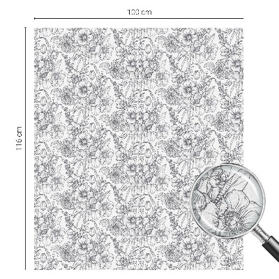 Vinilo para cristales efecto vitral Elegancia florística