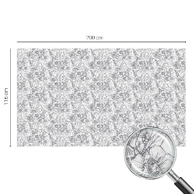 Vinilo para cristales efecto vitral Elegancia florística