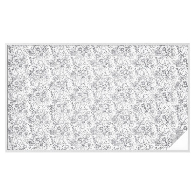 Vinilo para cristales efecto vitral Elegancia florística