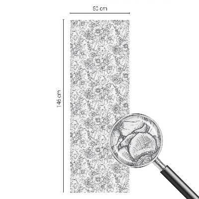 Vinilo para cristales efecto vitral Elegancia florística