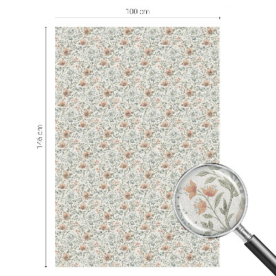 Vinilo para ventanas motivo vitral Patrón floral