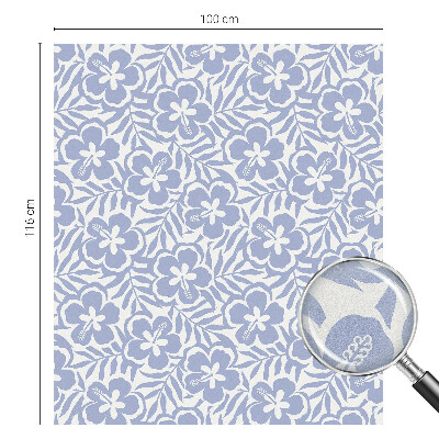 Vinilo para cristales opaco decorativo flores de hibisco