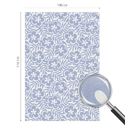 Vinilo para cristales opaco decorativo flores de hibisco