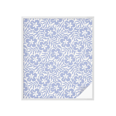 Vinilo para cristales opaco decorativo flores de hibisco