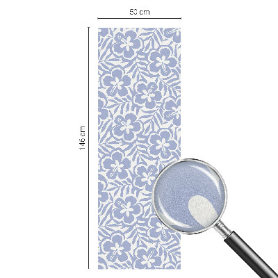 Vinilo para cristales opaco decorativo flores de hibisco