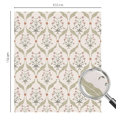 Vinilo para ventanas motivo vitral Patrón floral