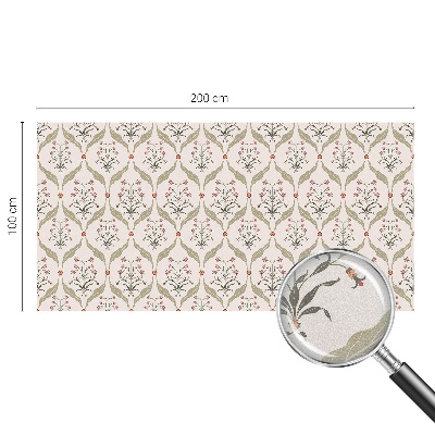 Vinilo para ventanas motivo vitral Patrón floral