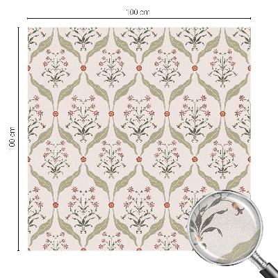 Vinilo para ventanas motivo vitral Patrón floral