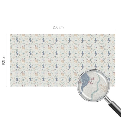 Vinilo para cristales efecto vitral Caballitos de mar