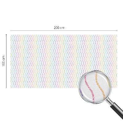 Vinilo para ventanas motivo vitral Líneas de arco iris