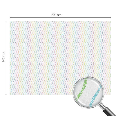 Vinilo para ventanas motivo vitral Líneas de arco iris