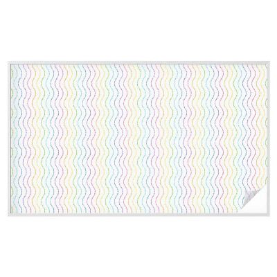 Vinilo para ventanas motivo vitral Líneas de arco iris