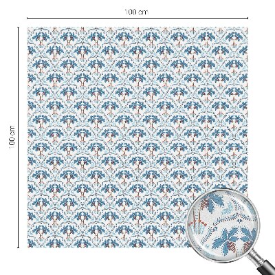 Vinilo decorativo adhesivo para cristales palmeras azules