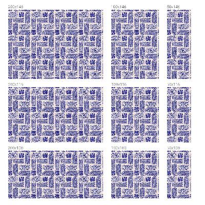 Vinilo ventana privacidad Patrones de plantas