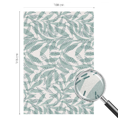 Vinilo decorativo adhesivo para cristales hojas verdes