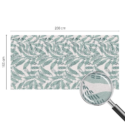 Vinilo decorativo adhesivo para cristales hojas verdes