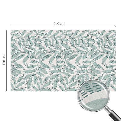 Vinilo decorativo adhesivo para cristales hojas verdes