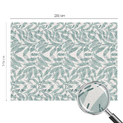 Vinilo decorativo adhesivo para cristales hojas verdes