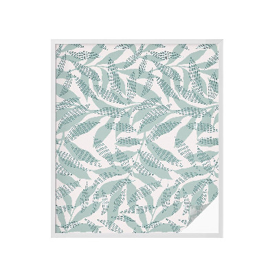 Vinilo decorativo adhesivo para cristales hojas verdes