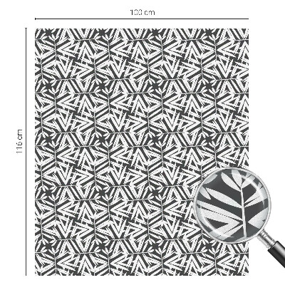 Vinilo ventana privacidad Hojas geométricas