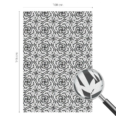 Vinilo ventana privacidad Hojas geométricas