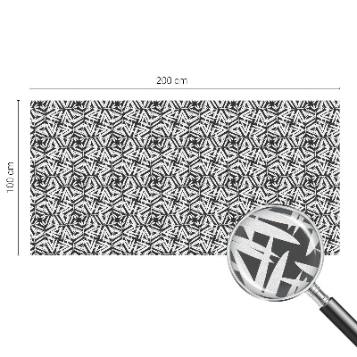 Vinilo ventana privacidad Hojas geométricas