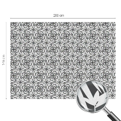 Vinilo ventana privacidad Hojas geométricas