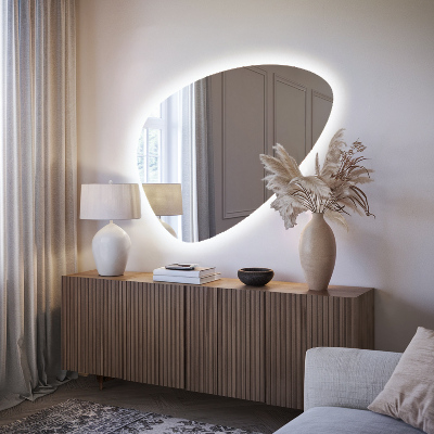 Espejo decorativo de huevo Iluminado LED