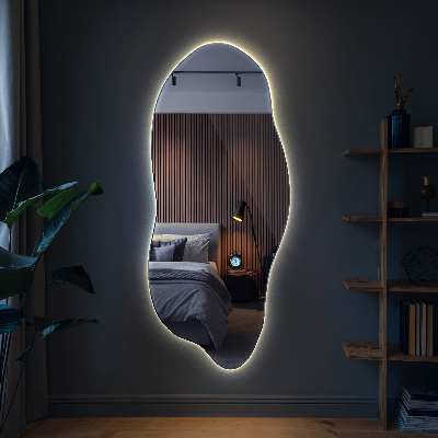 Espejo con forma original led innovador