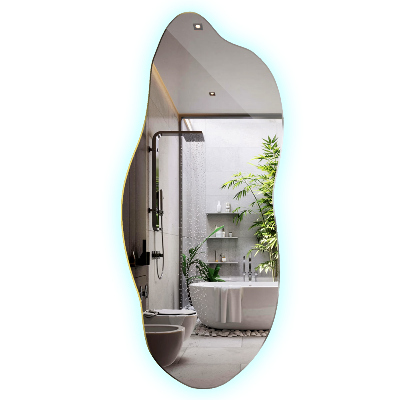 Espejo con forma original led innovador