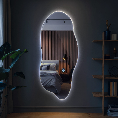 Espejo con forma original led innovador